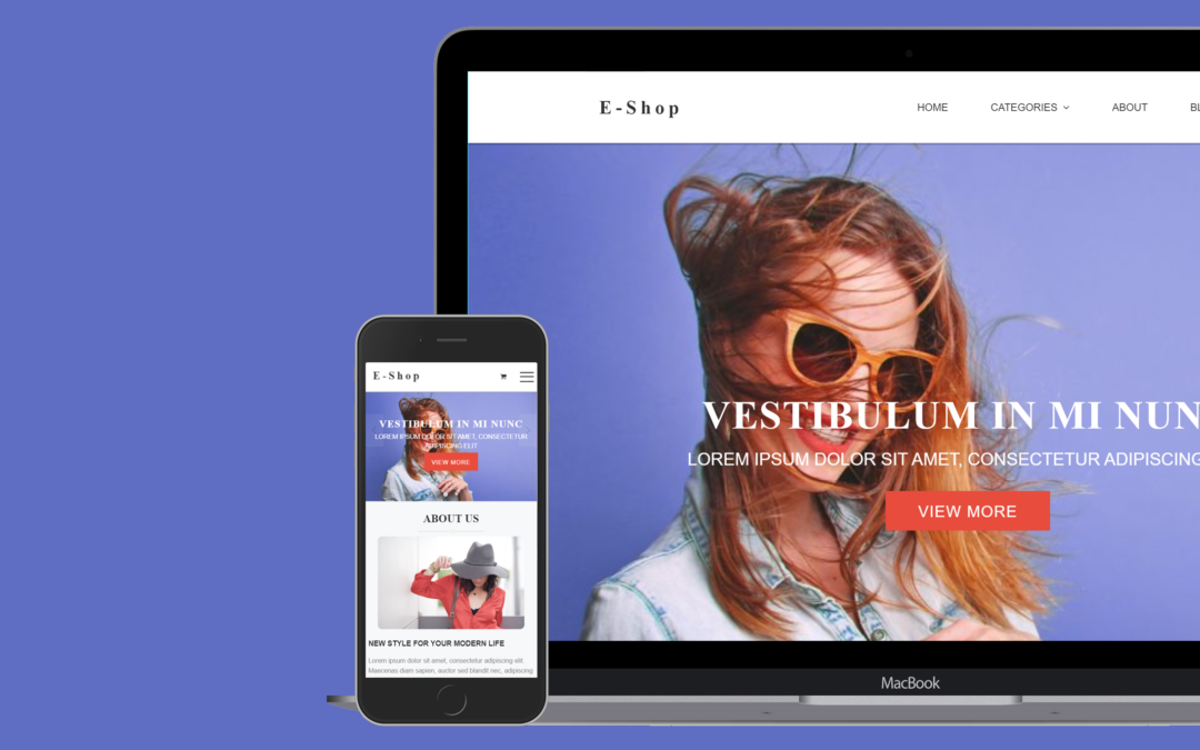 E Shop Ecommerce Responsive Blogger Template Templateclue